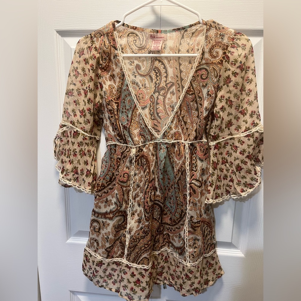 Fire Los Angeles Boho Top
